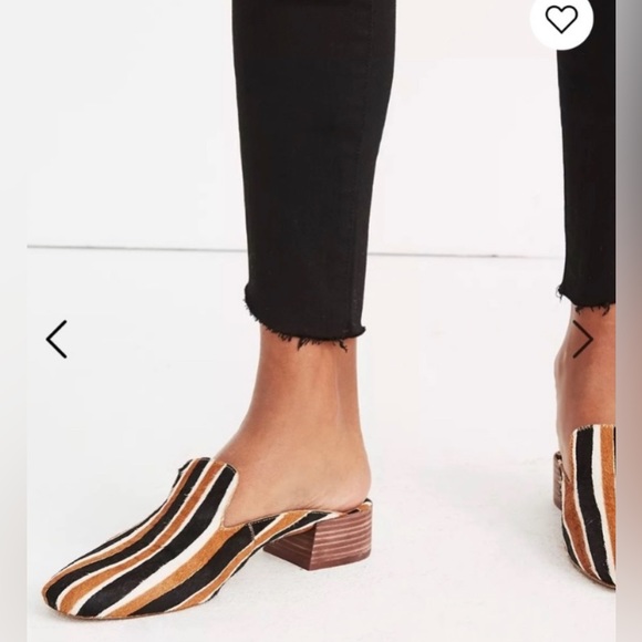 Madewell Willa loafer striped mule - Picture 2 of 5